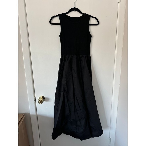Commense Black Sleeveless Maxi Dress with Pockets Casual Chic Versatile Size XL - Picture 5 of 11